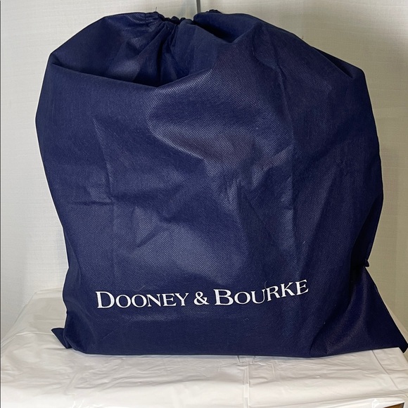 Dooney & Bourke Blue Tote with Brown Trim - Picture 16 of 16
